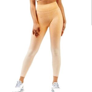AYBL Pulse Ombrè Seamless Leggings - Orange - Small